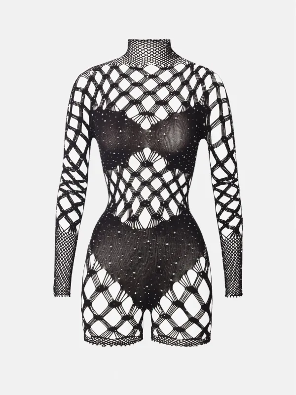 Dollar Playsuit Black sold by Poster Girl