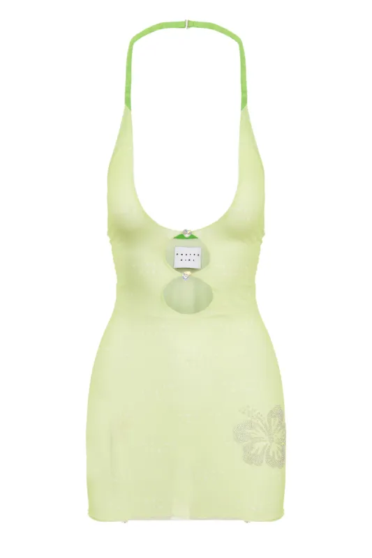 Gretchen Mini Dress Pickle sold by Poster Girl