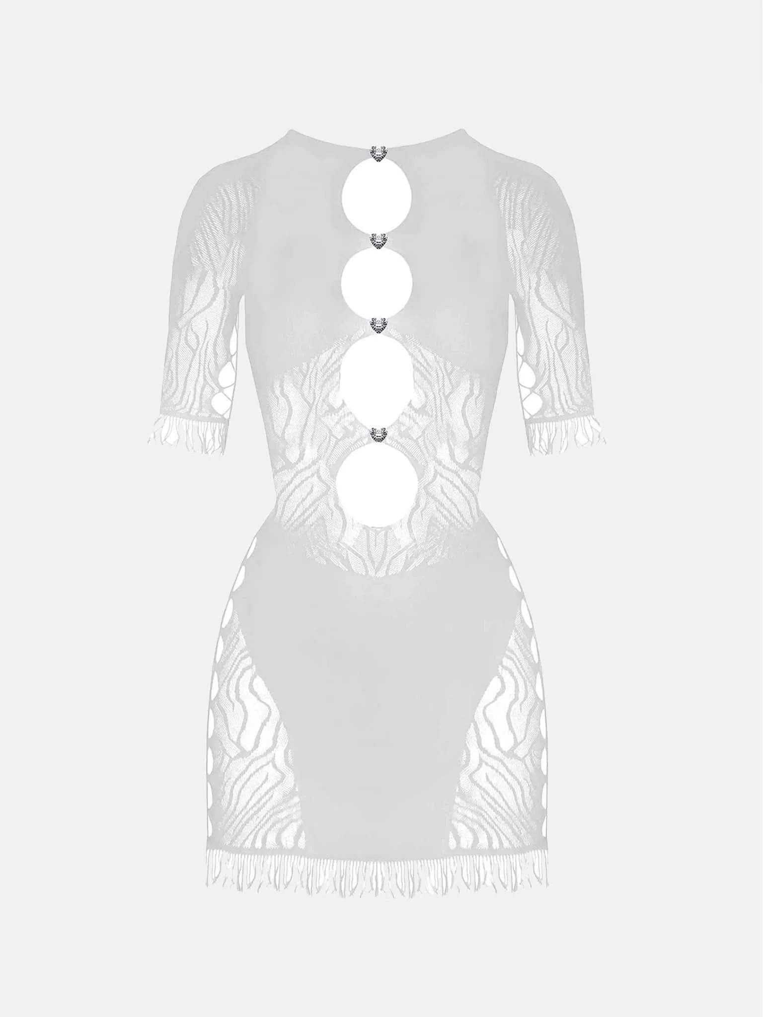 Miranda Dress in Optic White sold by Poster Girl