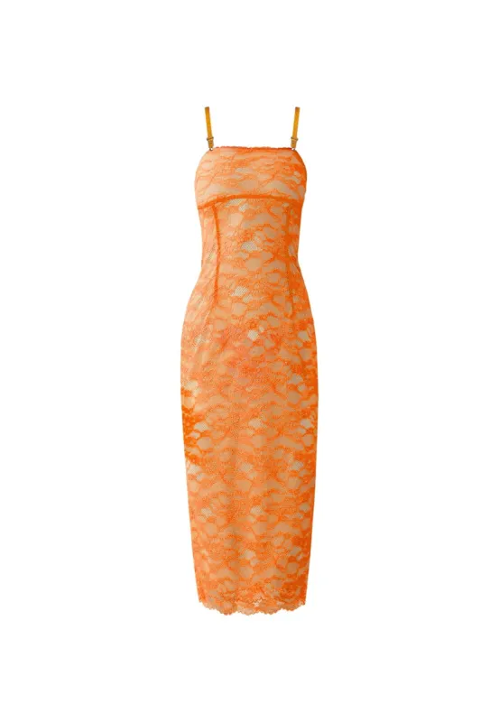 Blair Midi Dress Aperol sold by Poster Girl