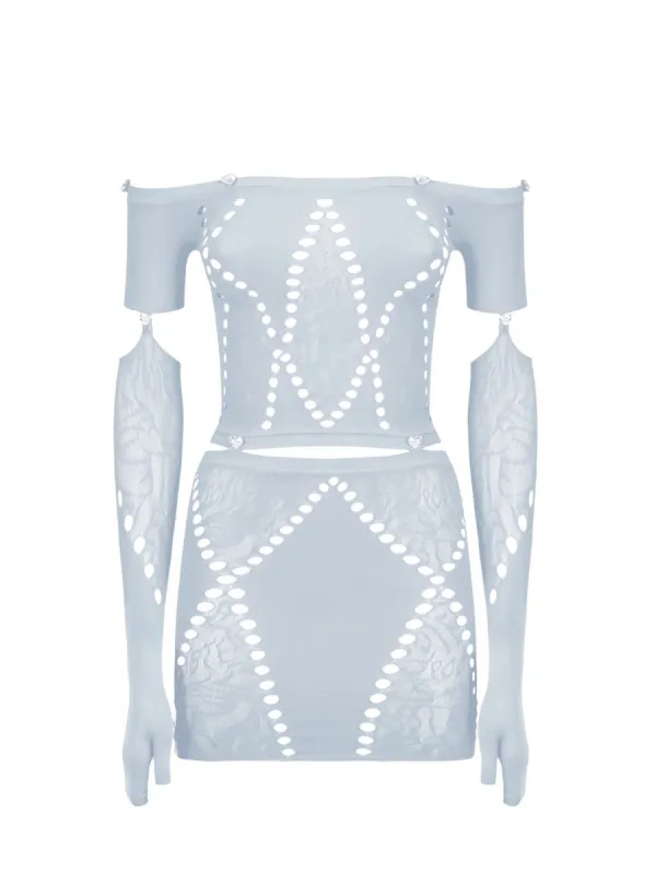 Domino Dress Smoke Grey sold by Poster Girl