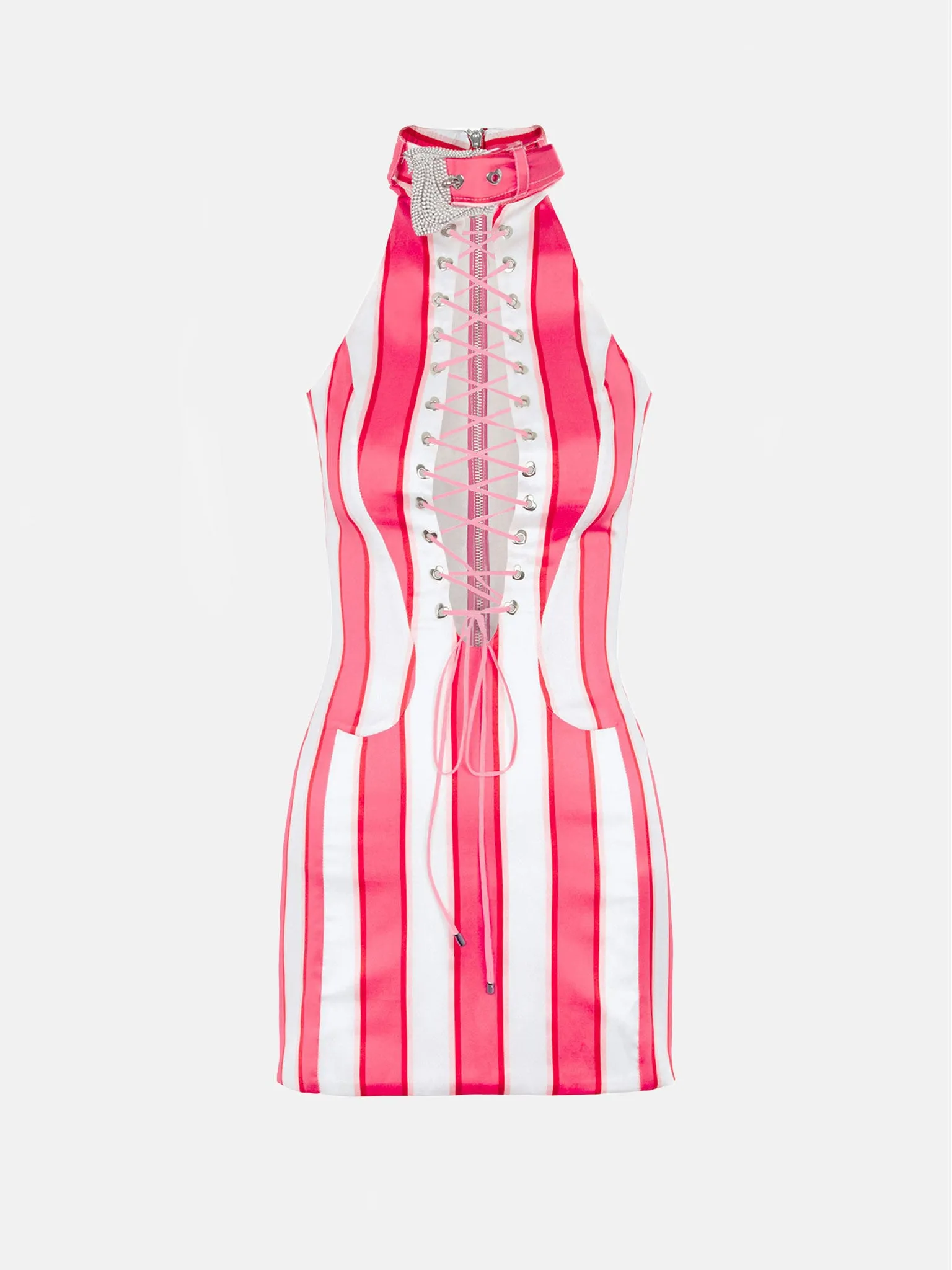 Phoebe Dress Candy Stripe sold by Poster Girl