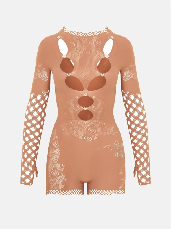 River Playsuit Latte sold by Poster Girl