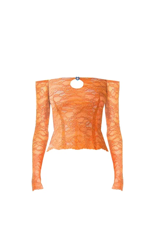Marcie Top Aperol sold by Poster Girl
