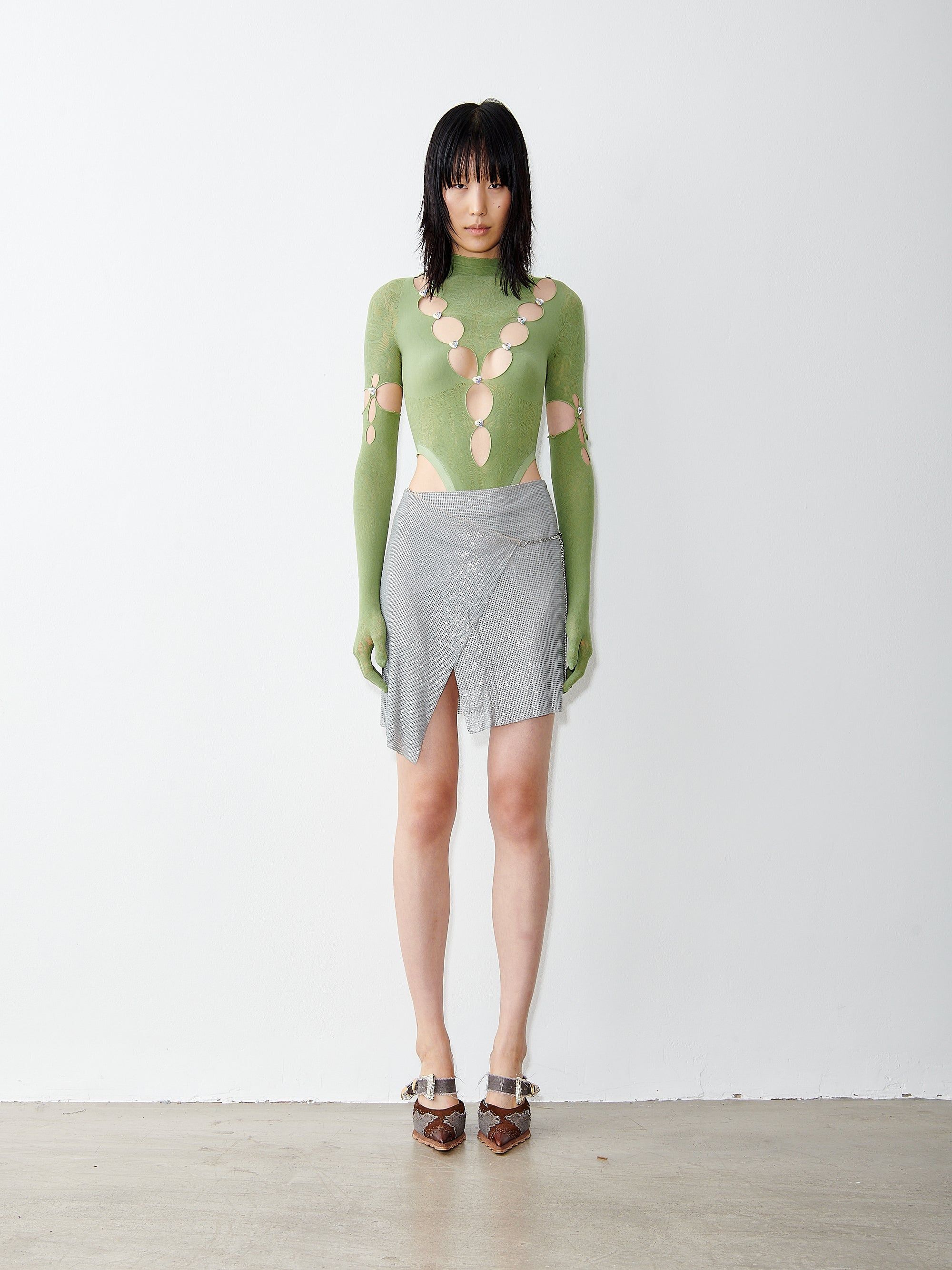 Winona Wrap Skirt Meteorite sold by Poster Girl product image thumbnail 2