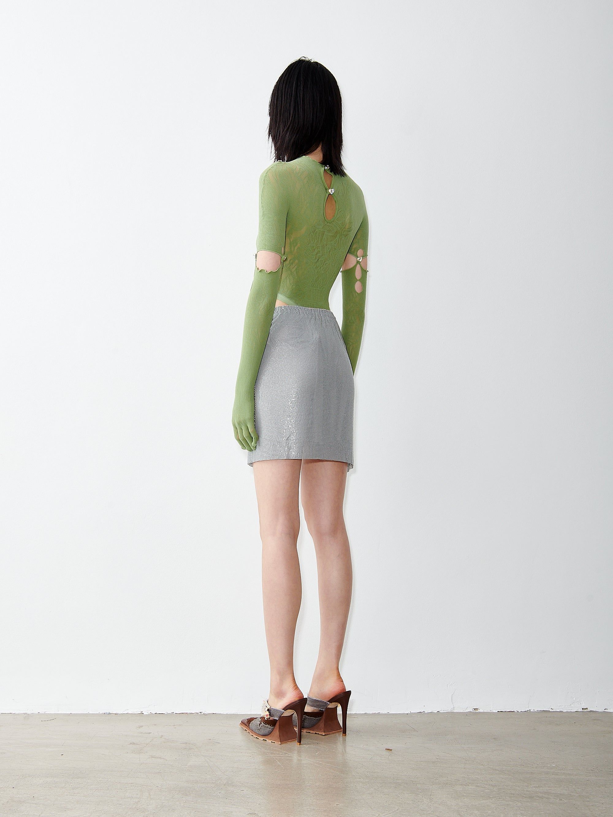 Winona Wrap Skirt Meteorite sold by Poster Girl product image thumbnail 4