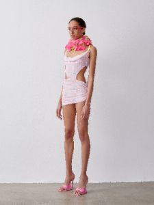 Amber Dress Pink Gingham sold by Poster Girl