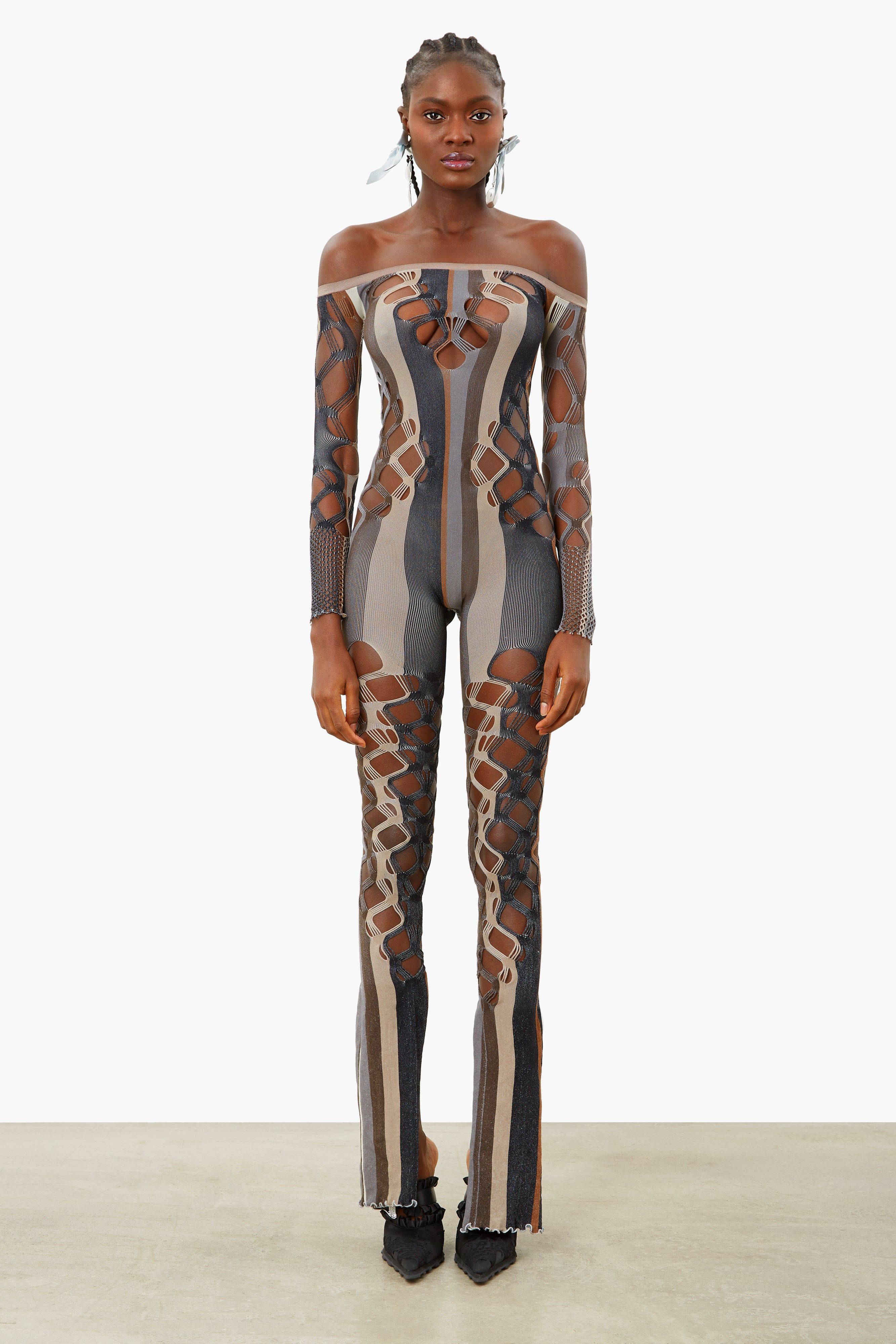 Admiral Jumpsuit Oyster Stripe sold by Poster Girl product image thumbnail 2