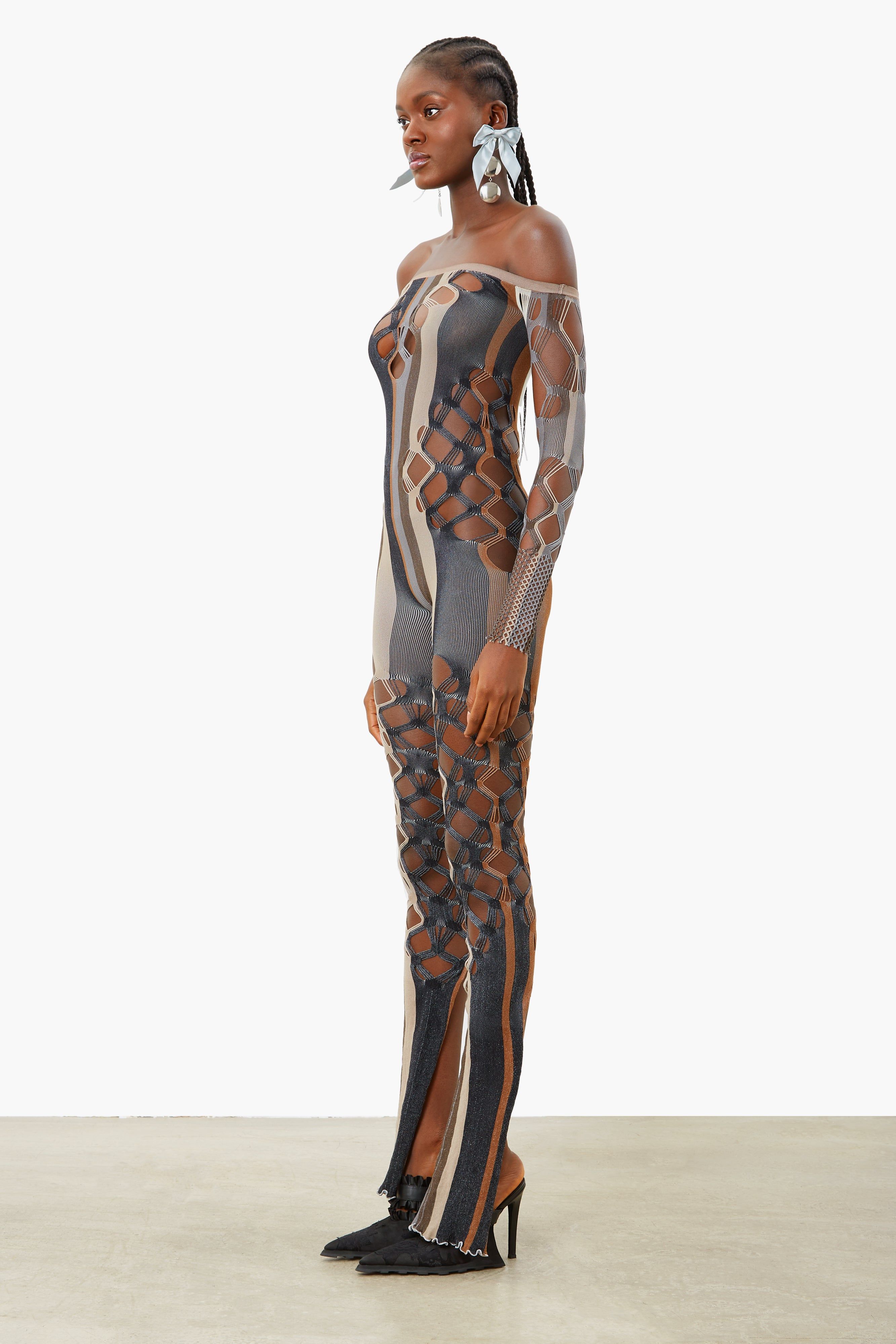 Admiral Jumpsuit Oyster Stripe sold by Poster Girl product image thumbnail 4