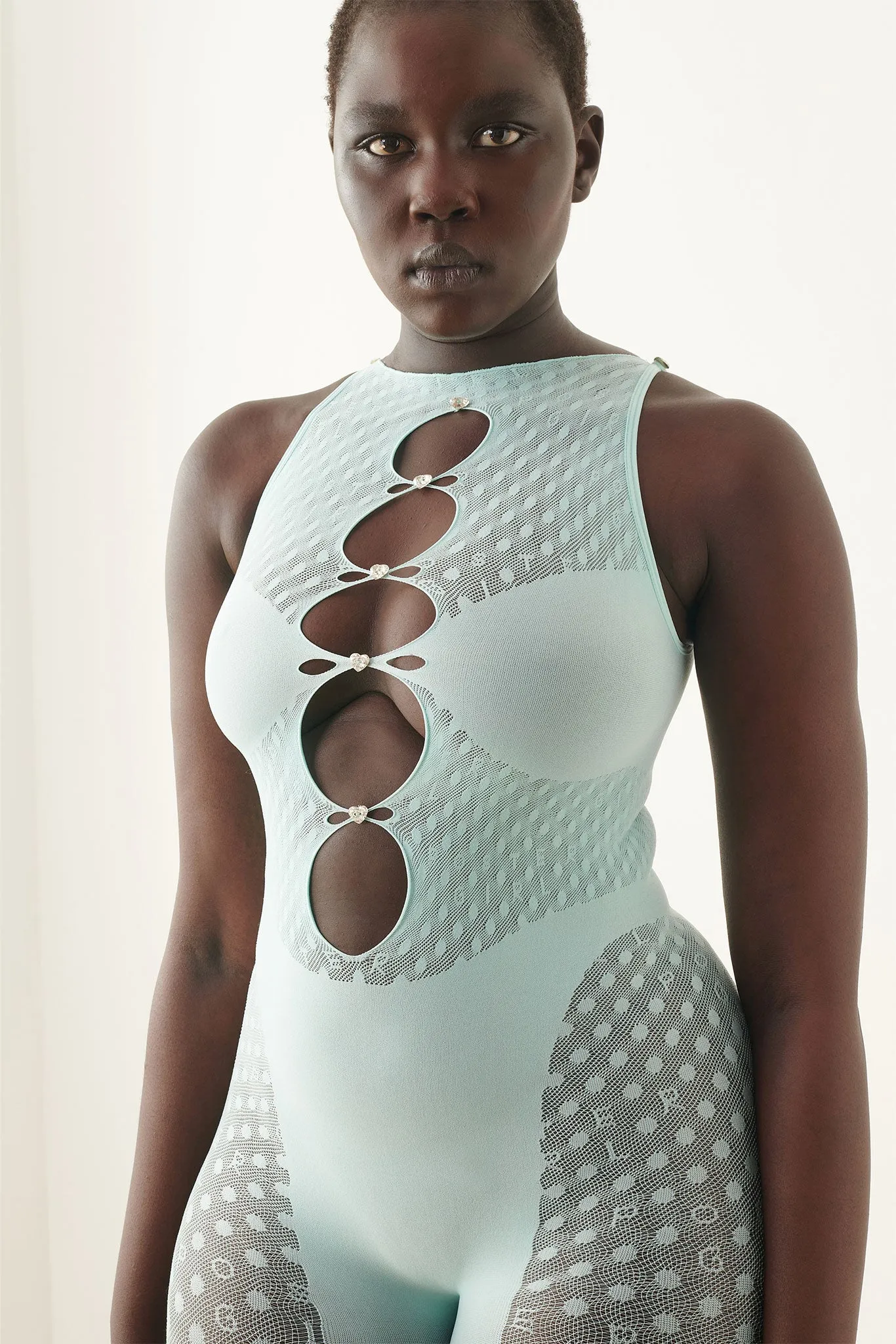 Jetta Jumpsuit in Soft Turquoise sold by Poster Girl product image thumbnail 3