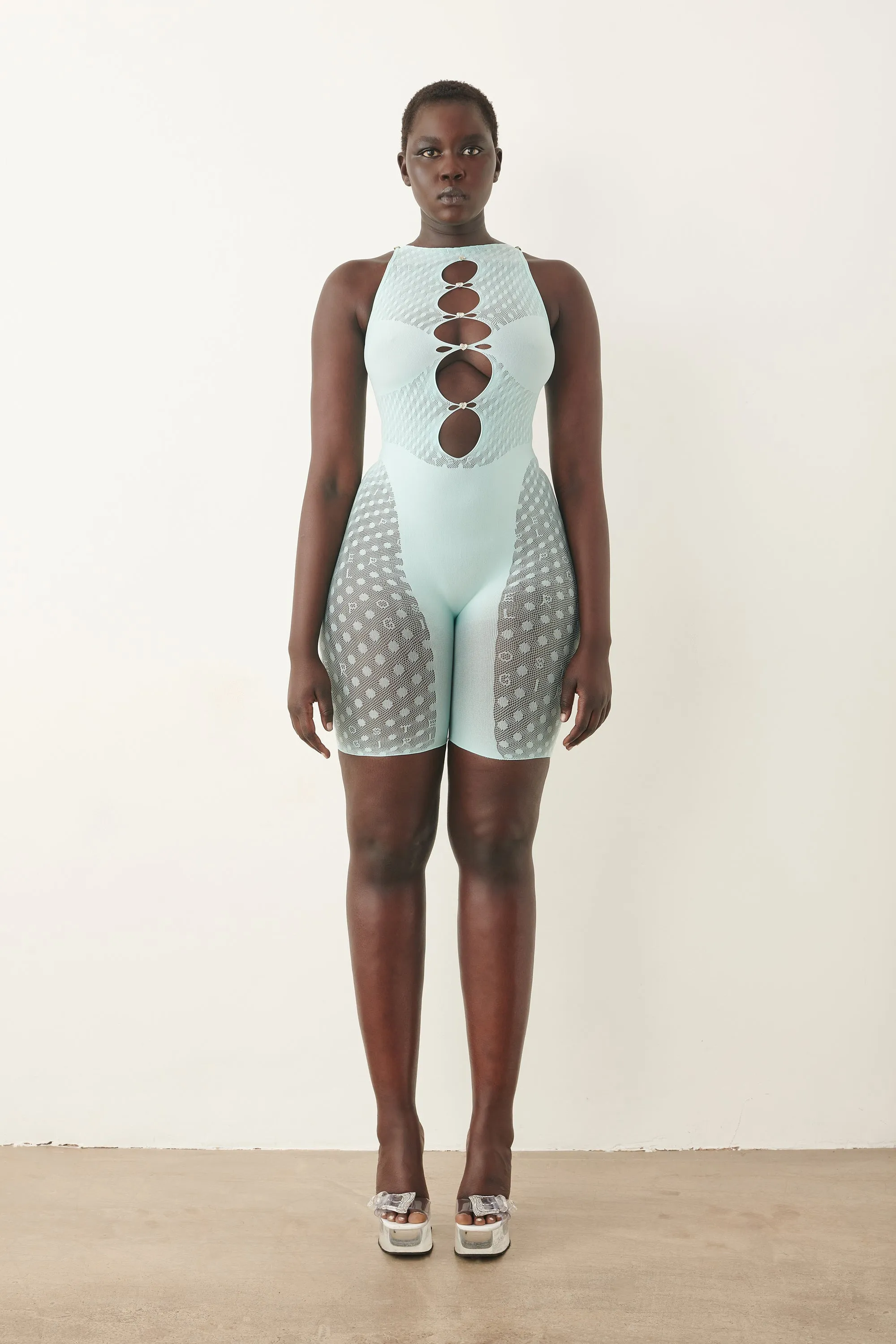 Jetta Jumpsuit in Soft Turquoise sold by Poster Girl product image thumbnail 2