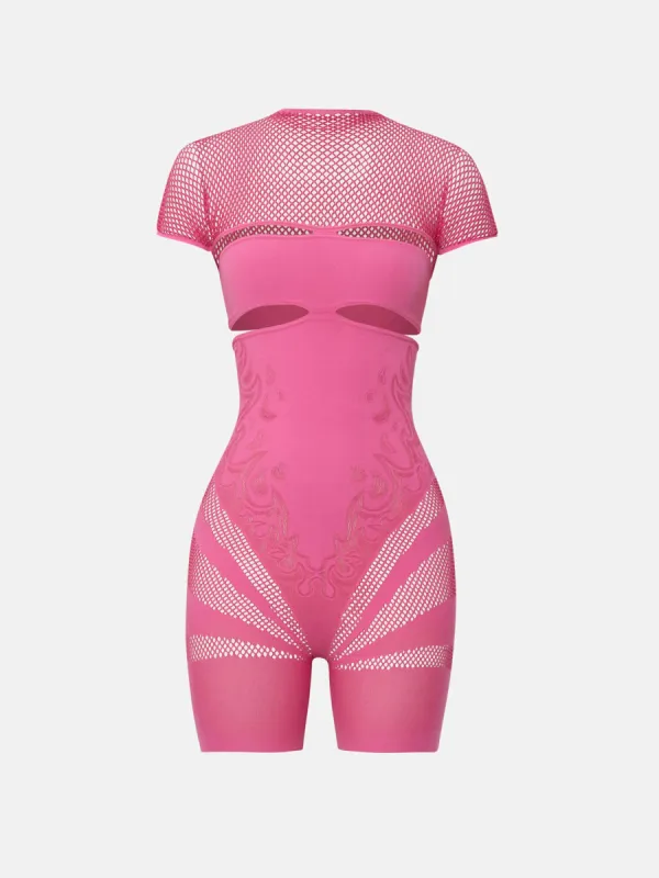 Pollard Playsuit Pink sold by Poster Girl