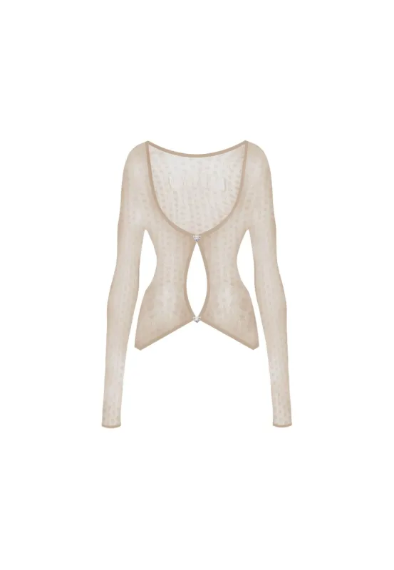 Livia Top Taupe sold by Poster Girl
