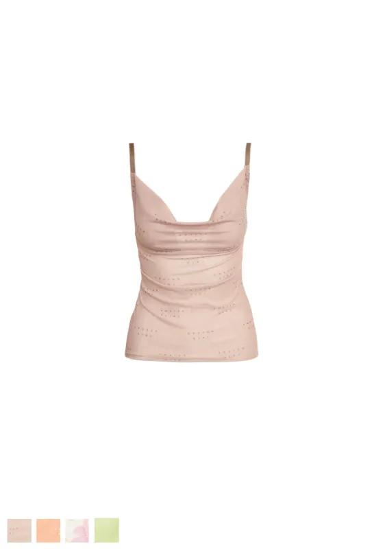 Emeline Cami Top Sand Logo sold by Poster Girl