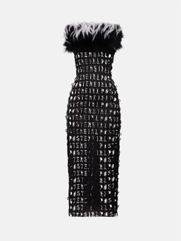 Posh Dress Black sold by Poster Girl