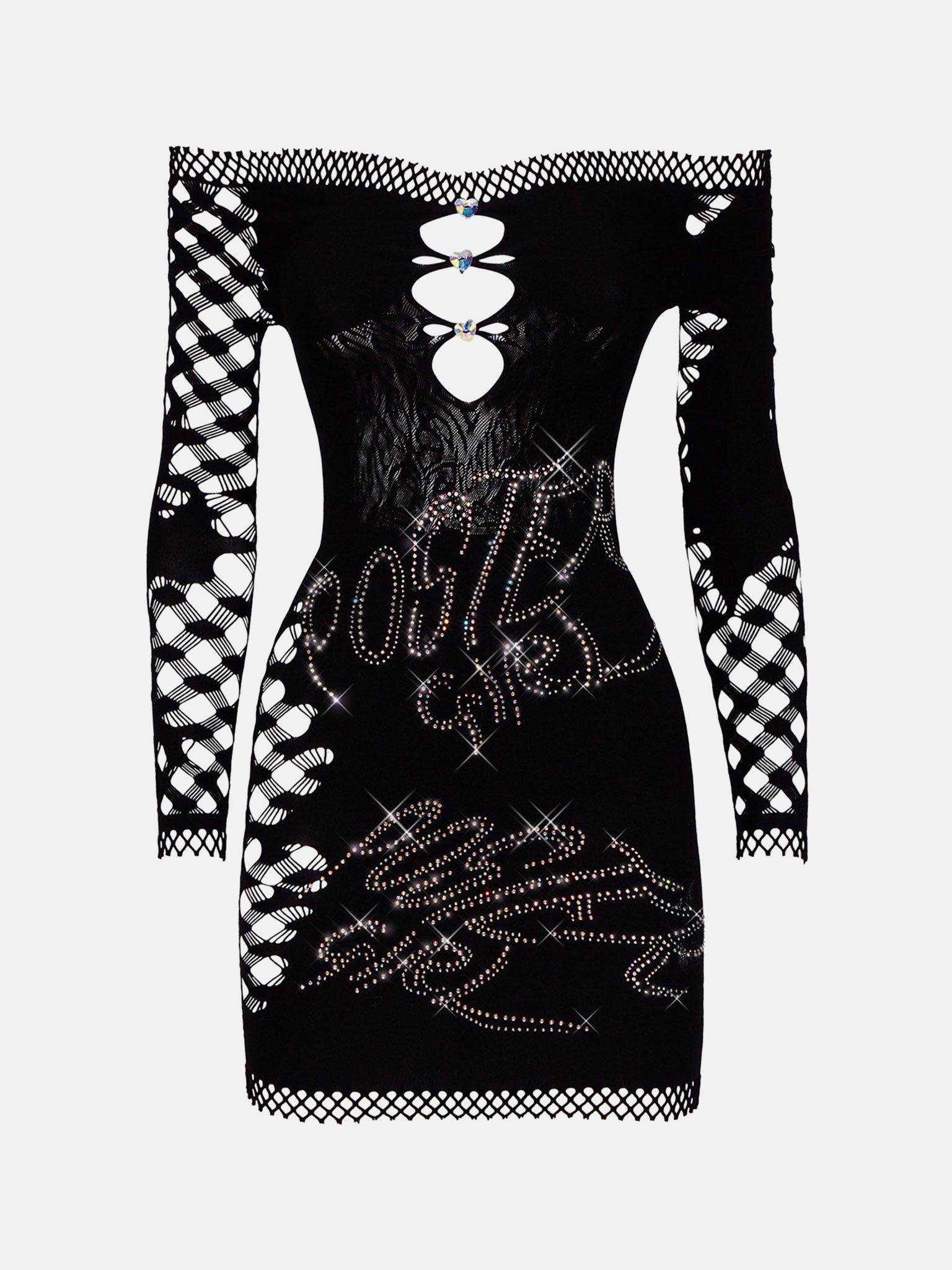 Coco Dress Long Sleeve in Jet Black sold by Poster Girl