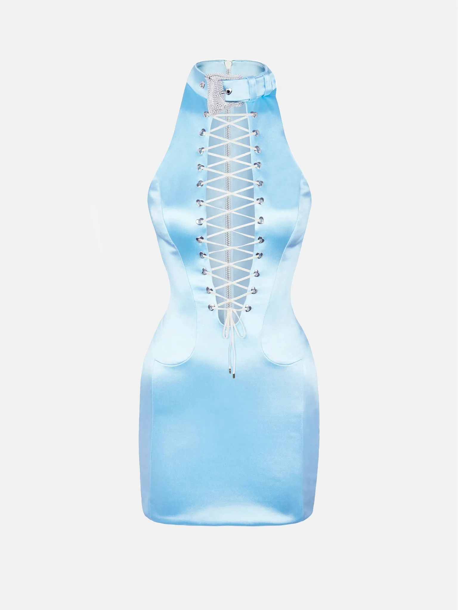 Phoebe Dress Blue sold by Poster Girl