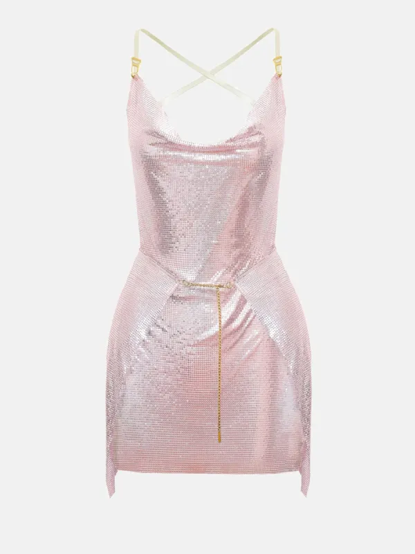 Adrianne Dress in Blush Pink sold by Poster Girl