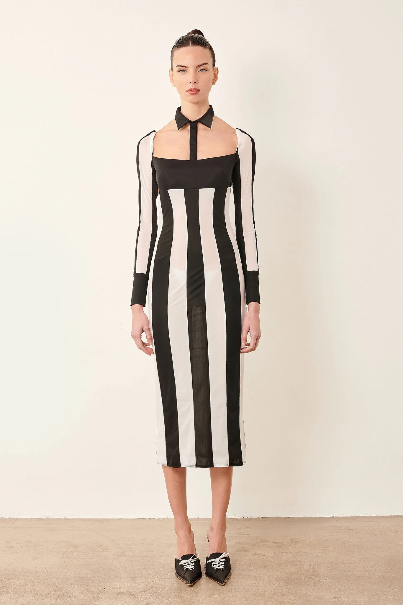 Ref Dress Black/White Stripe sold by Poster Girl product image thumbnail 2