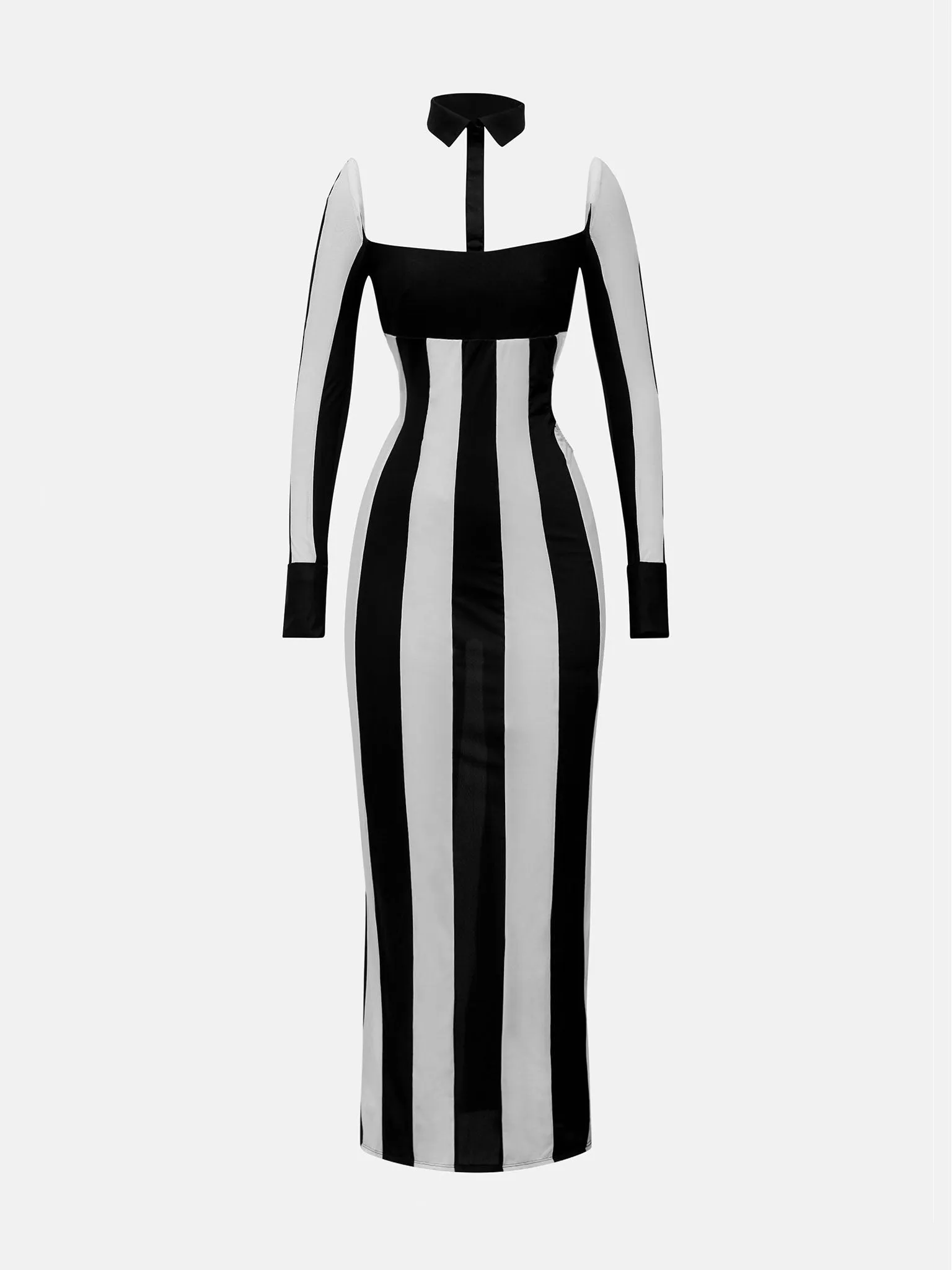 Ref Dress Black/White Stripe sold by Poster Girl