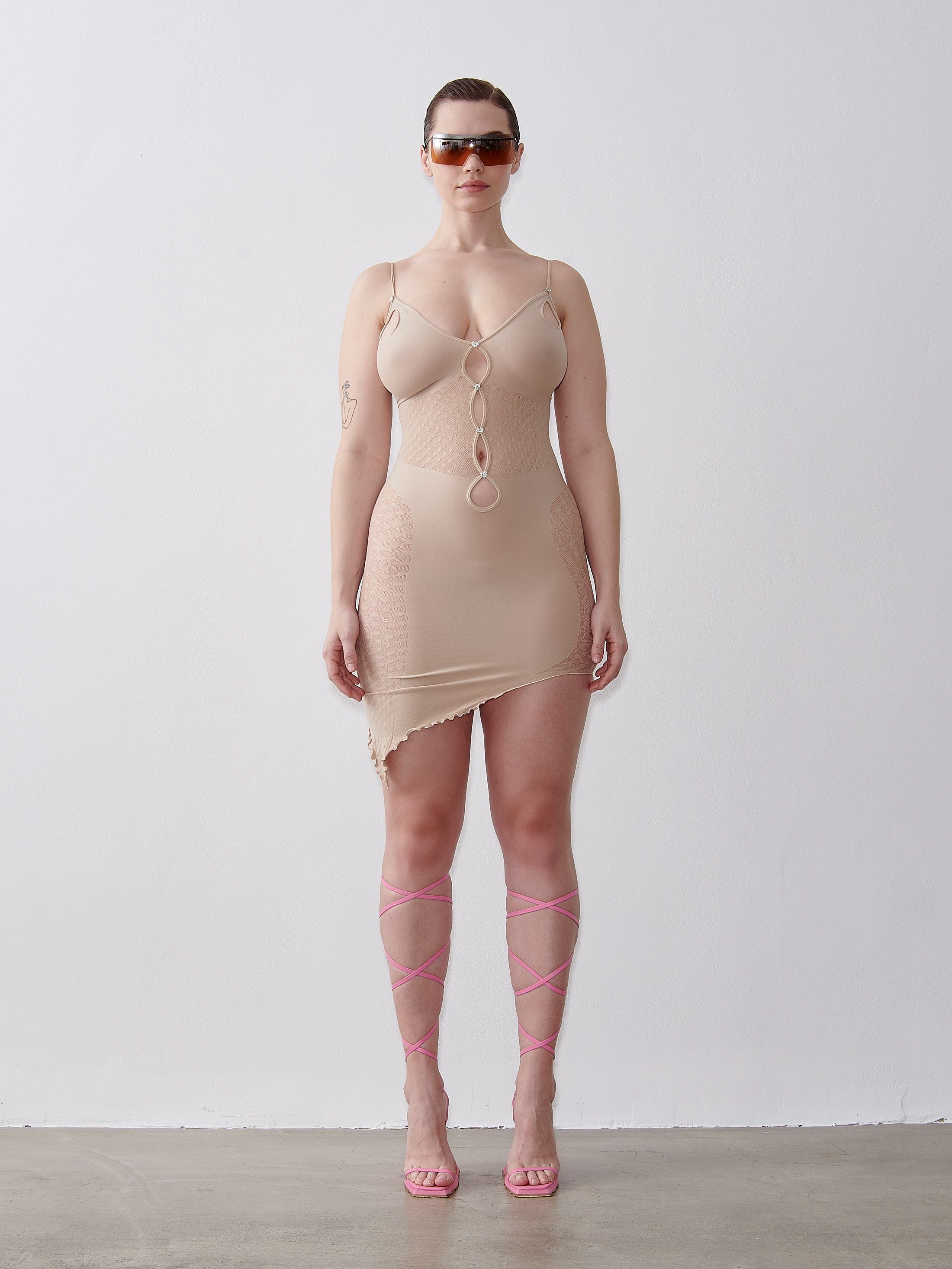 Anita Dress Taupe sold by Poster Girl product image thumbnail 2