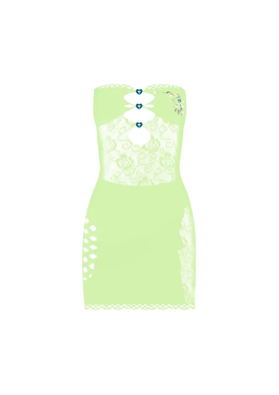 Coco Dress in Pickle sold by Poster Girl