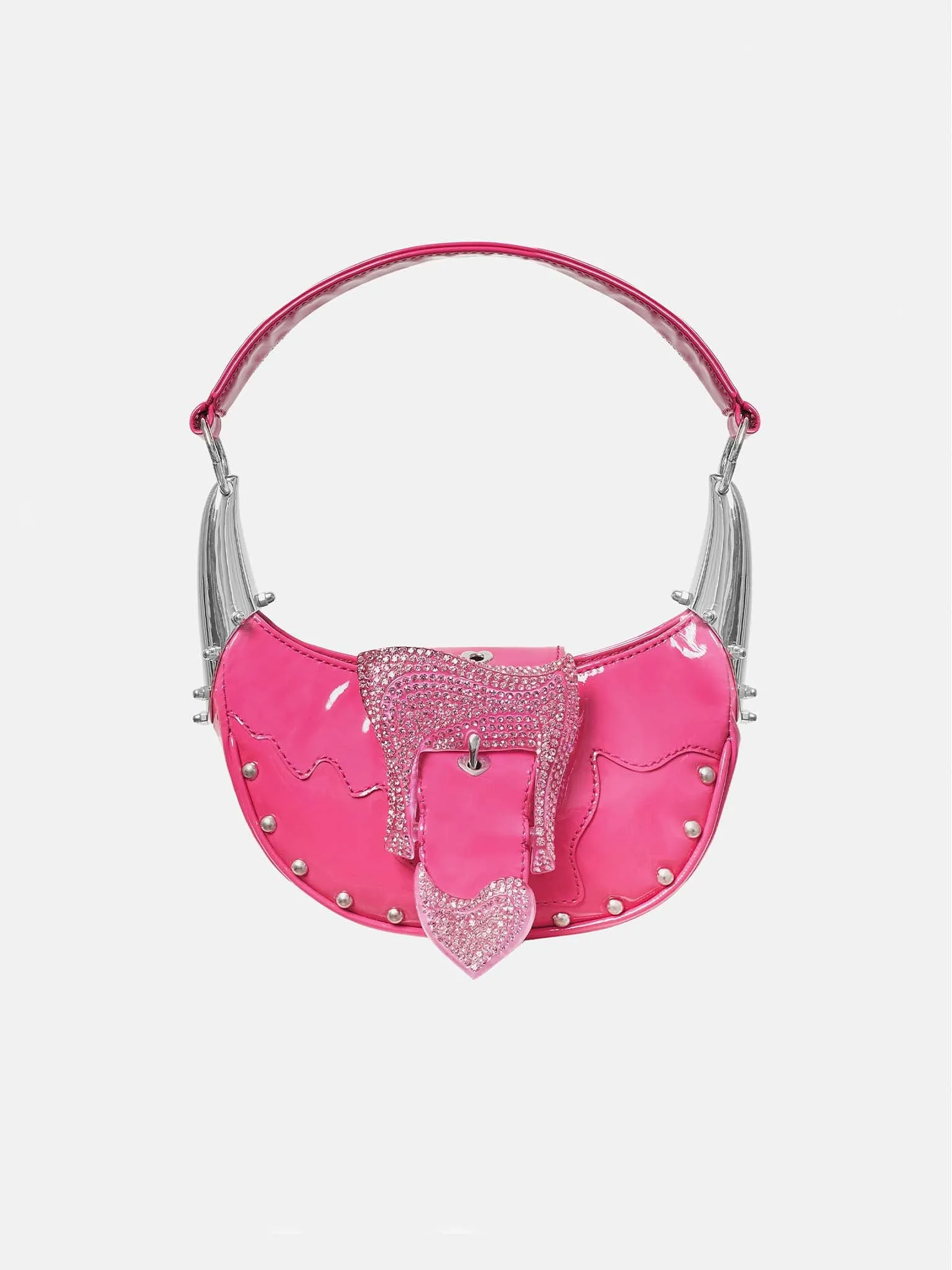 Deville Bag Patent Leather Harlot Pink sold by Poster Girl