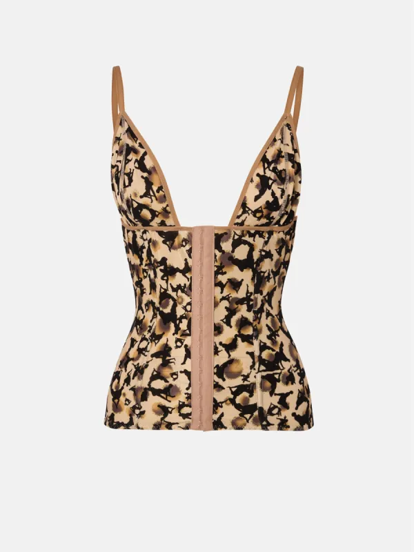 Doll Top Beige Leopard Print sold by Poster Girl