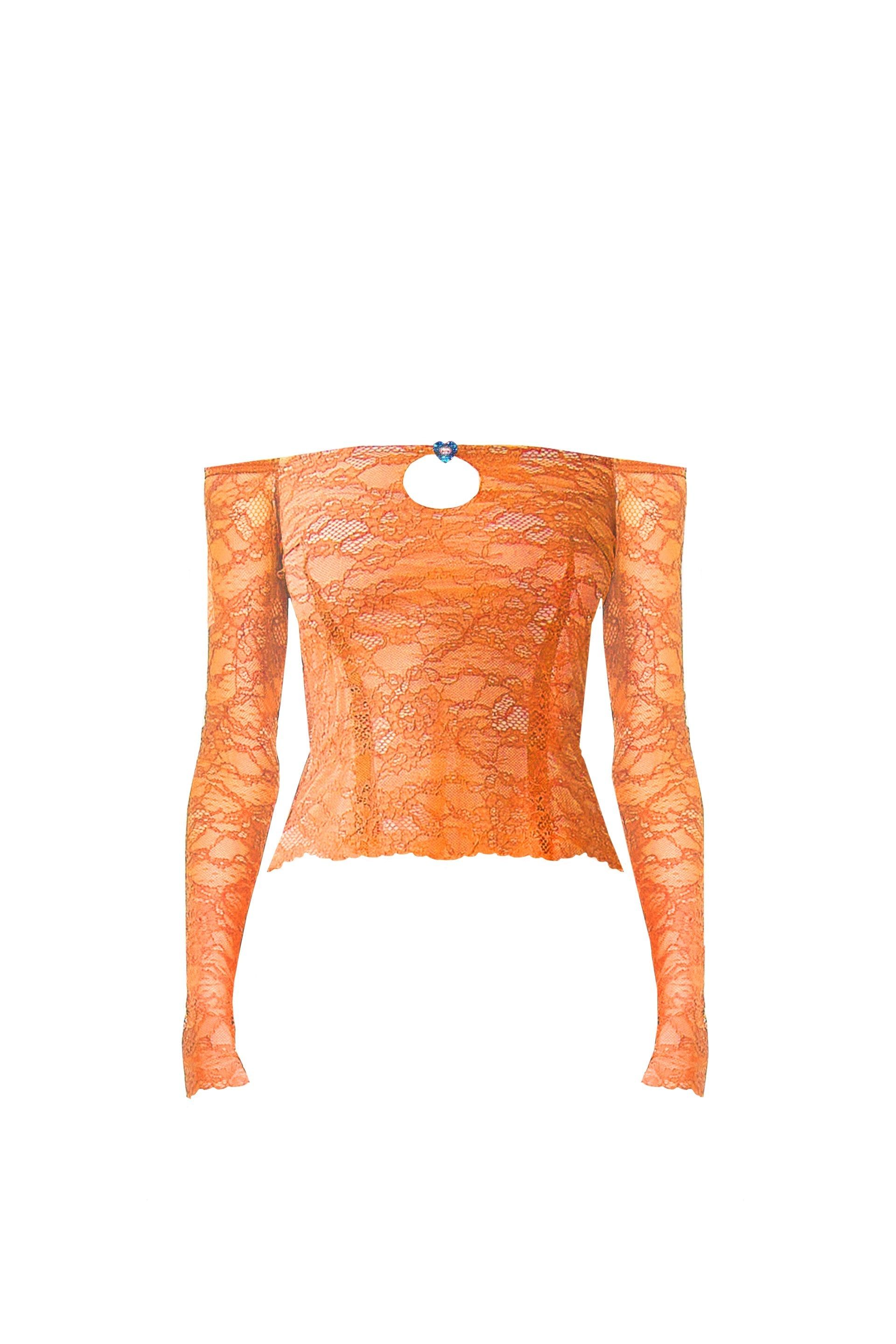 Marcie Top Aperol sold by Poster Girl