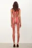 Reef Jumpsuit Burgundy Stripe sold by Poster Girl
