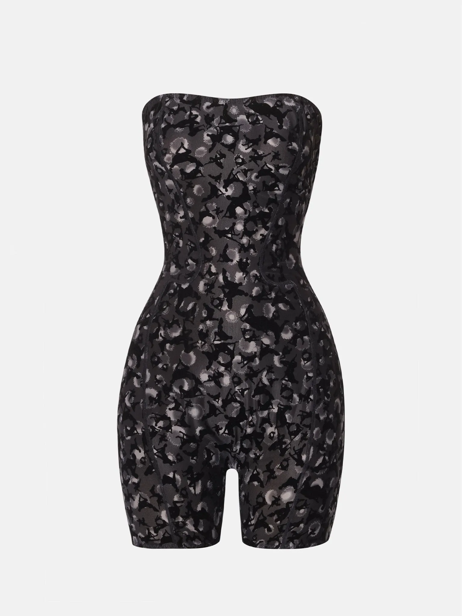 Darling Playsuit Black Leopard Print sold by Poster Girl