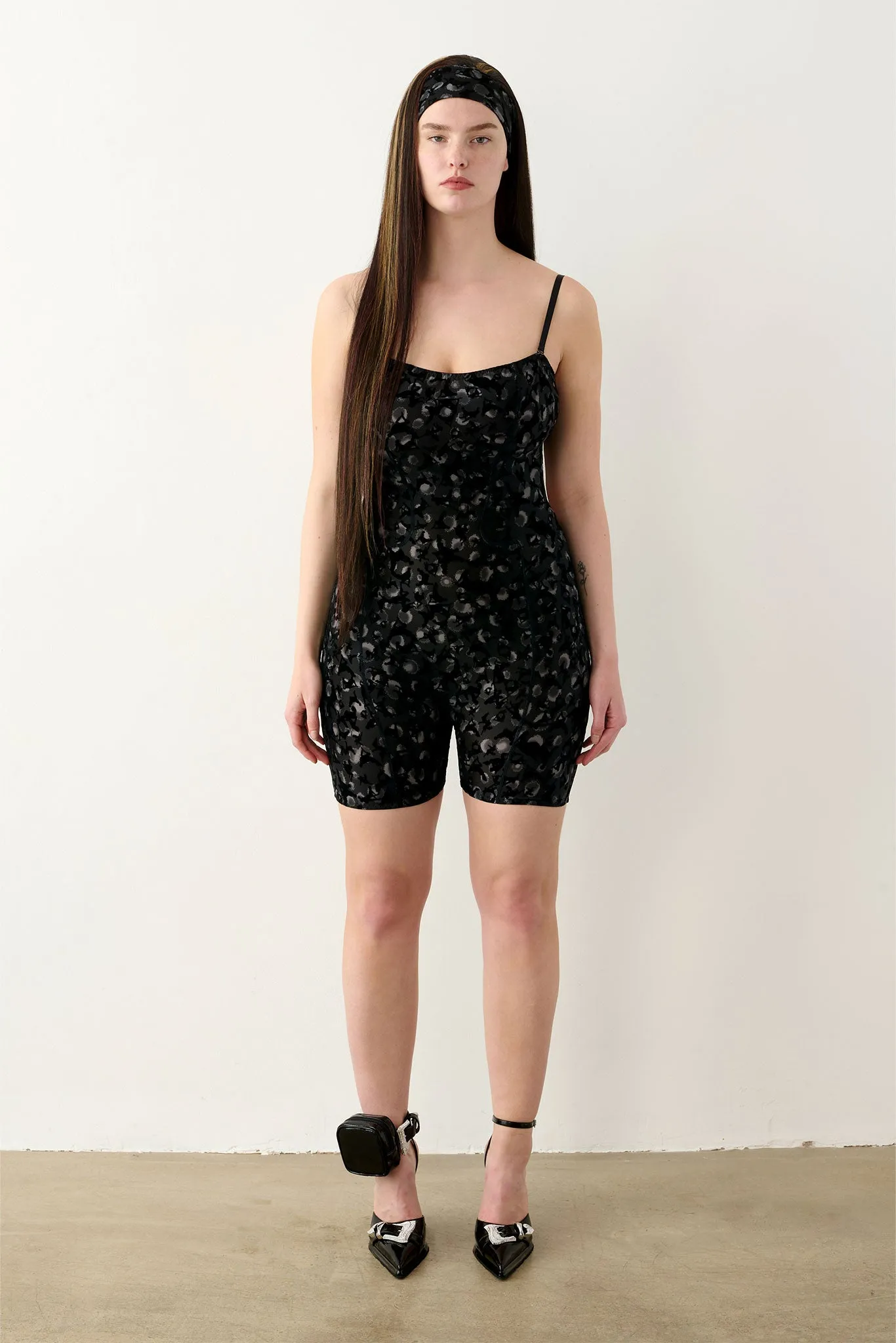 Darling Playsuit Black Leopard Print sold by Poster Girl product image thumbnail 2