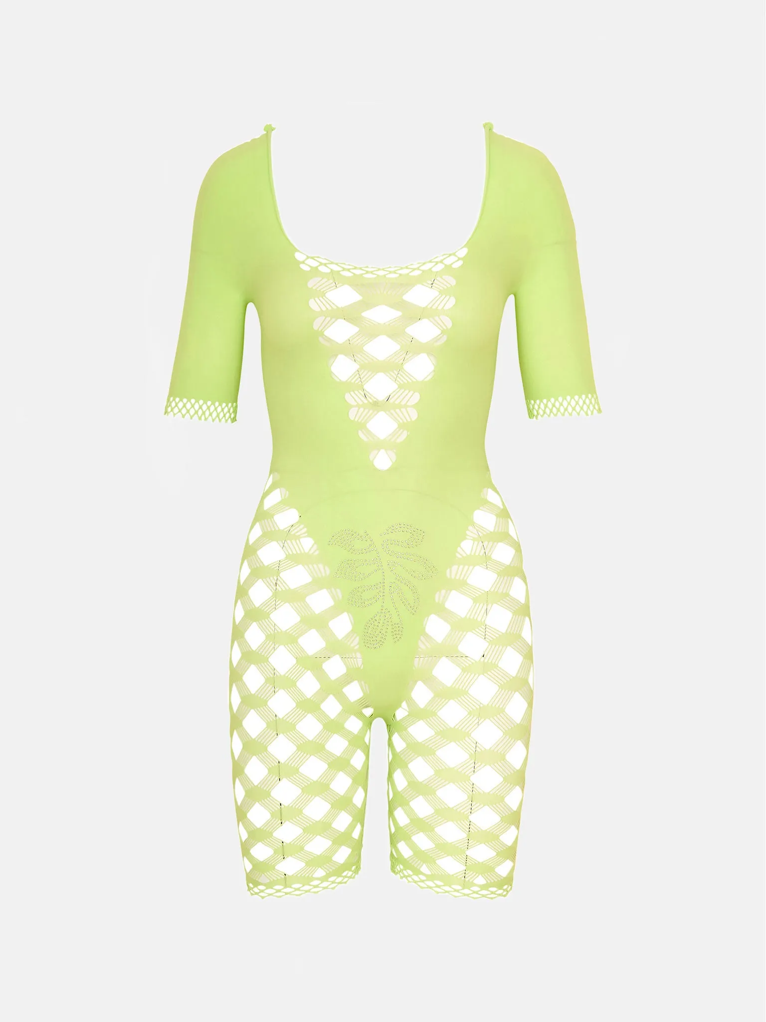 Shelly Playsuit Midori Sour sold by Poster Girl