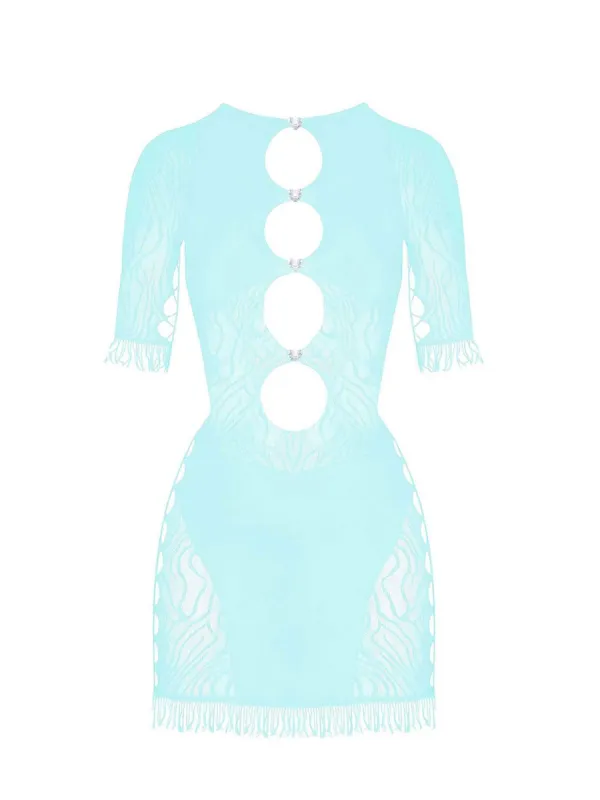 Miranda Dress Soft Turquoise sold by Poster Girl