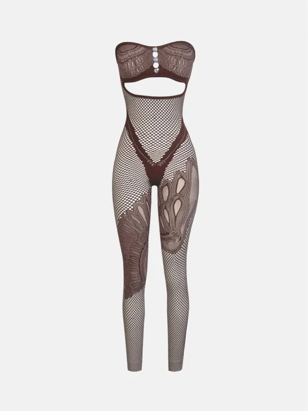 Risque Jumpsuit Old Money Brown sold by Poster Girl