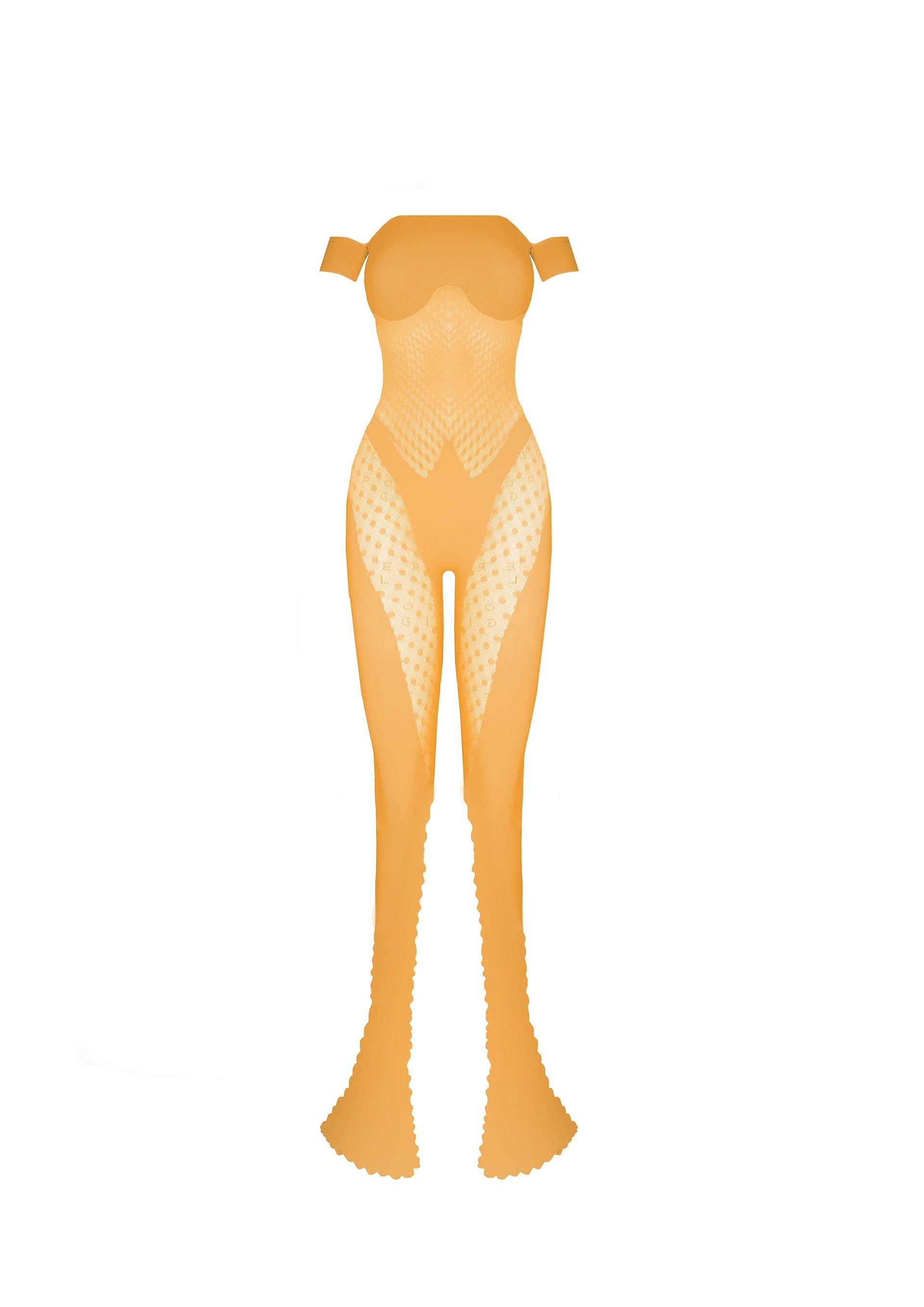 Junia Jumpsuit in Papaya sold by Poster Girl