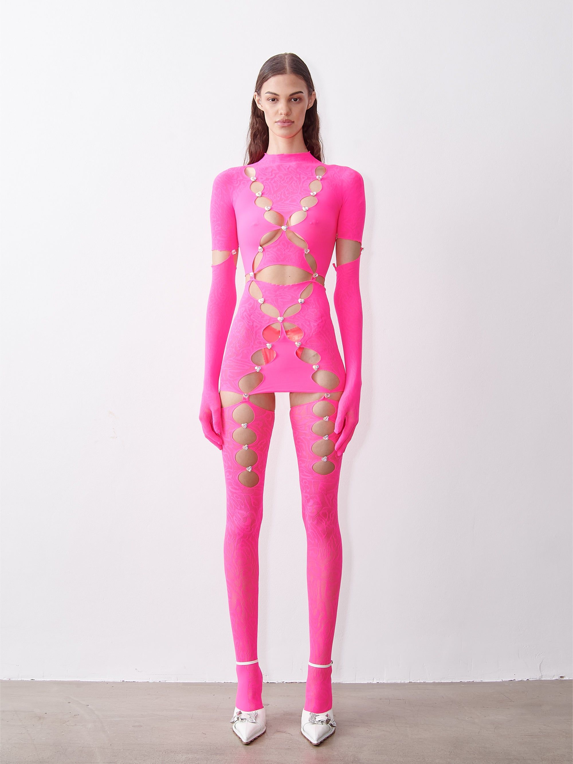 Taylor Jumpsuit Shocking Pink sold by Poster Girl product image thumbnail 2