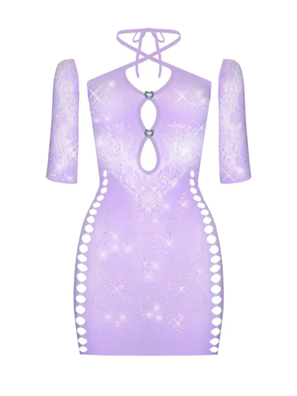 Janna Dress Orchid Bloom sold by Poster Girl