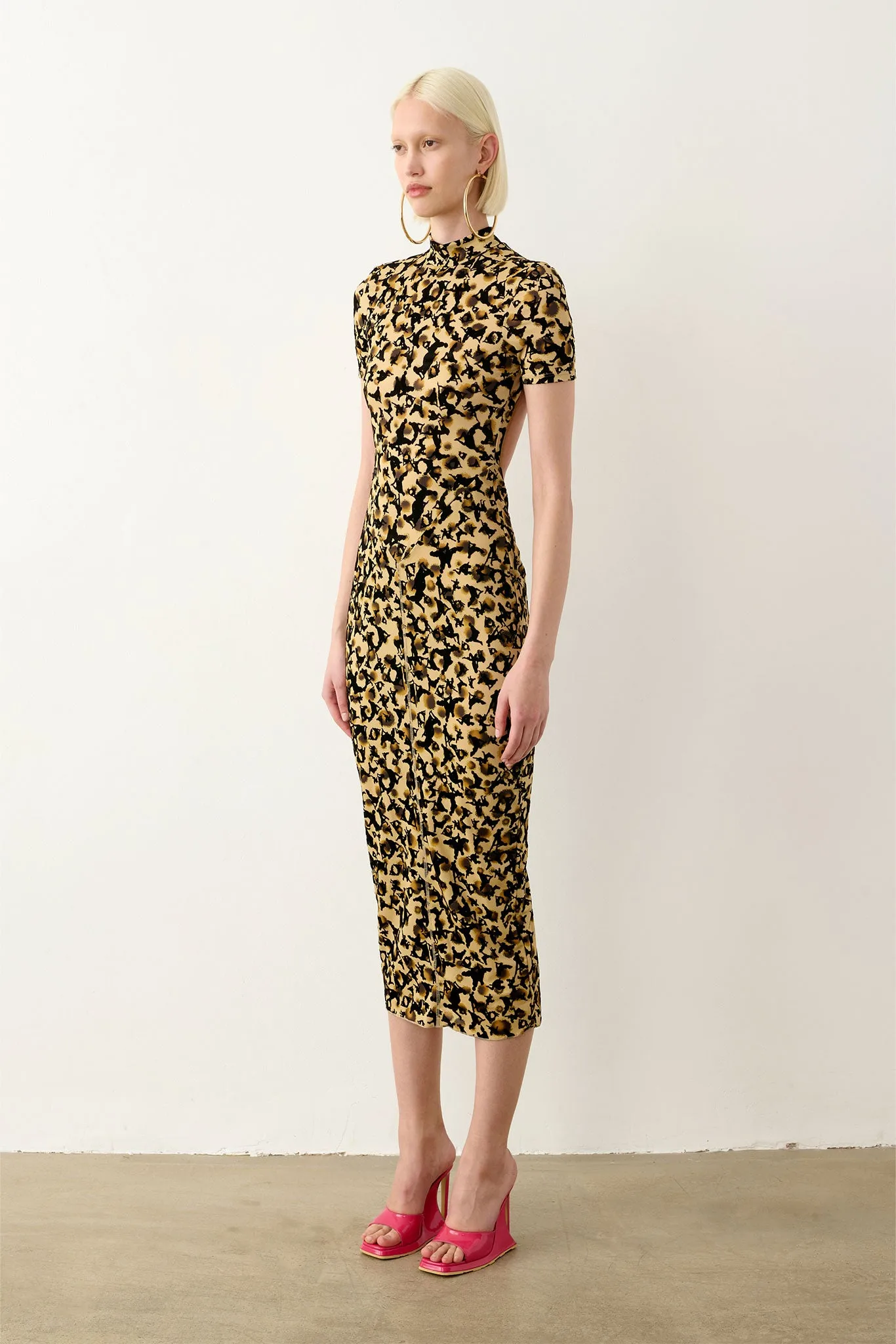Knockout Dress Beige Leopard Print sold by Poster Girl product image thumbnail 5
