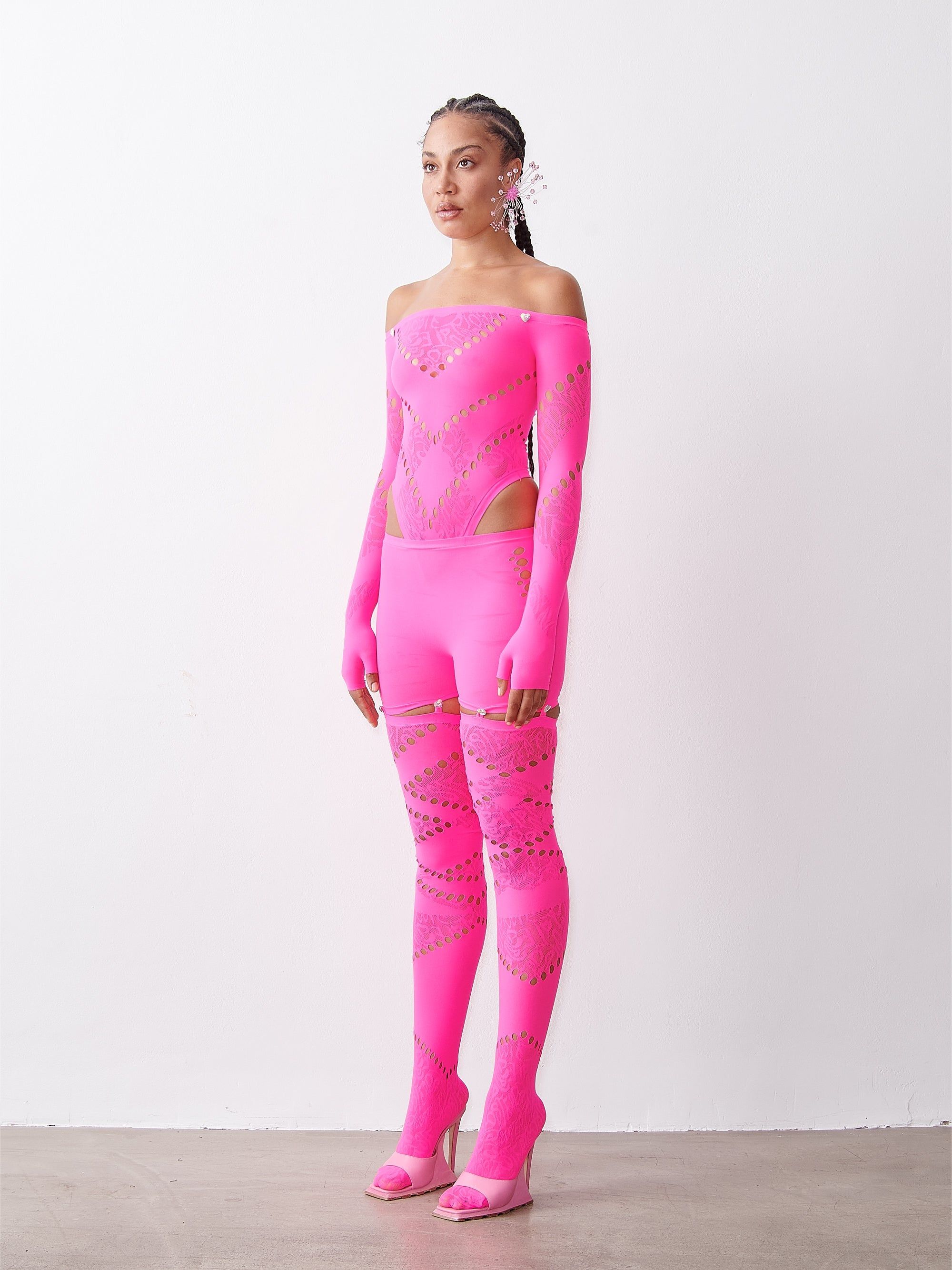 Sloane Leggings Shocking Pink sold by Poster Girl product image thumbnail 4