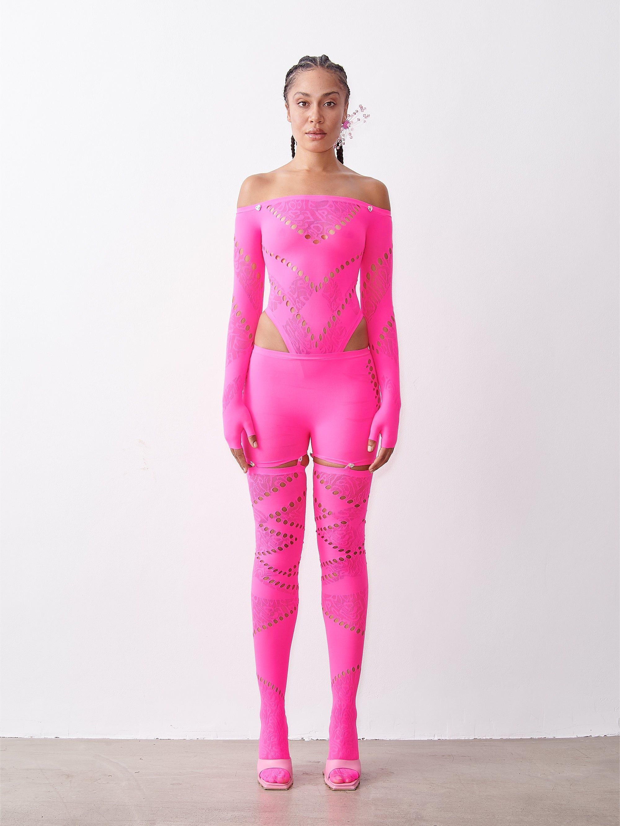 Sloane Leggings Shocking Pink sold by Poster Girl product image thumbnail 2