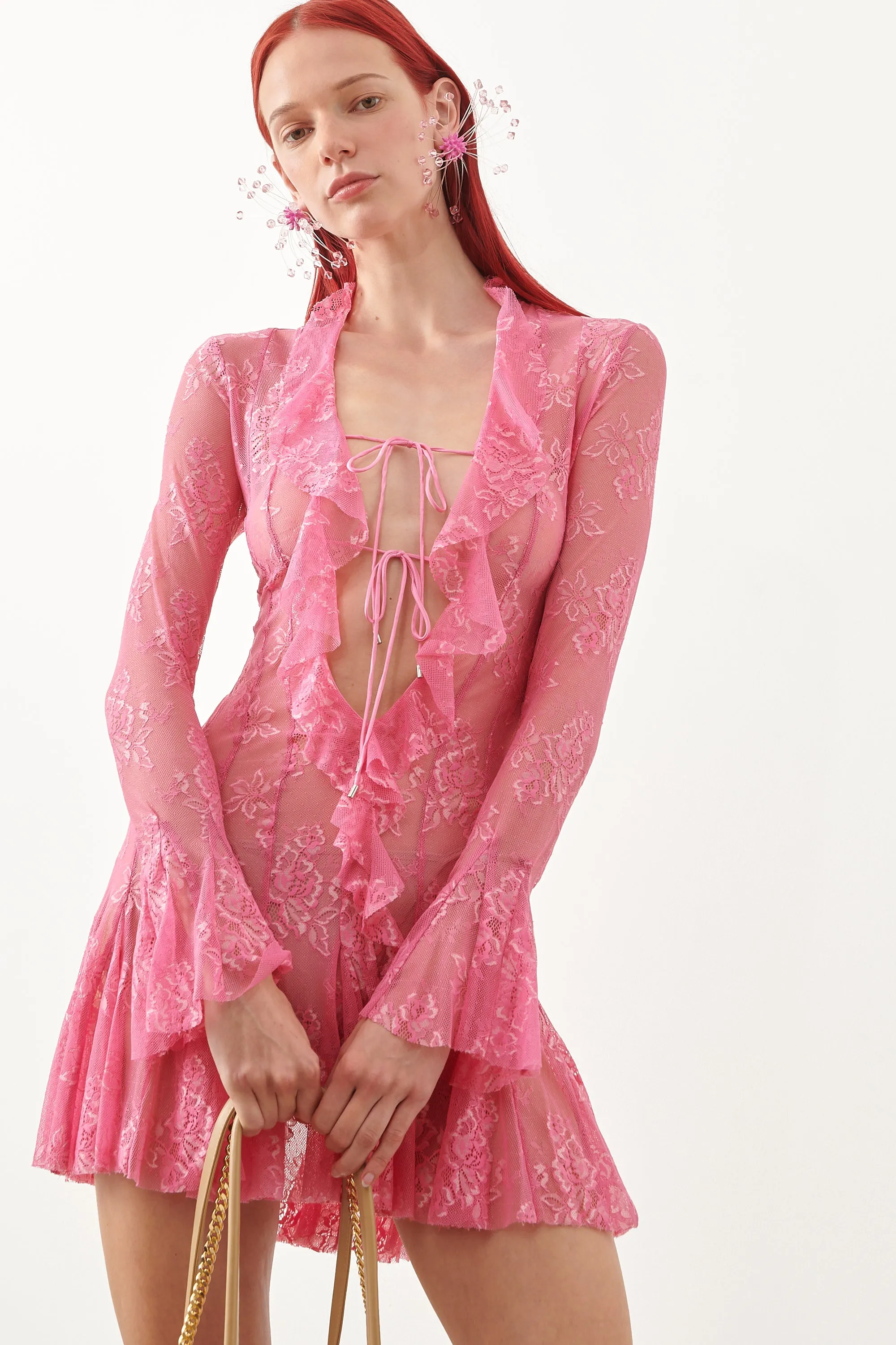 Dakota Mini Dress Fuchsia Pink sold by Poster Girl product image thumbnail 3