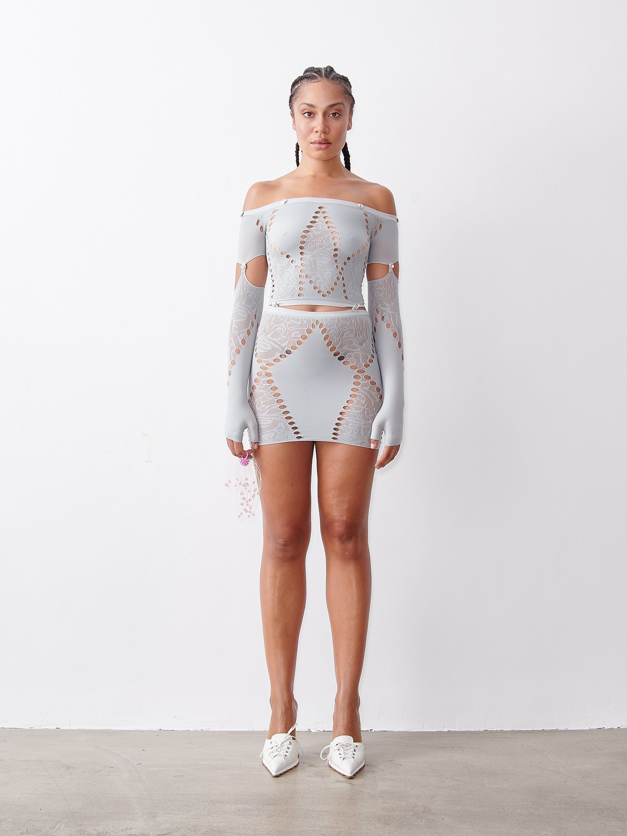 Domino Dress Smoke Grey sold by Poster Girl product image thumbnail 3