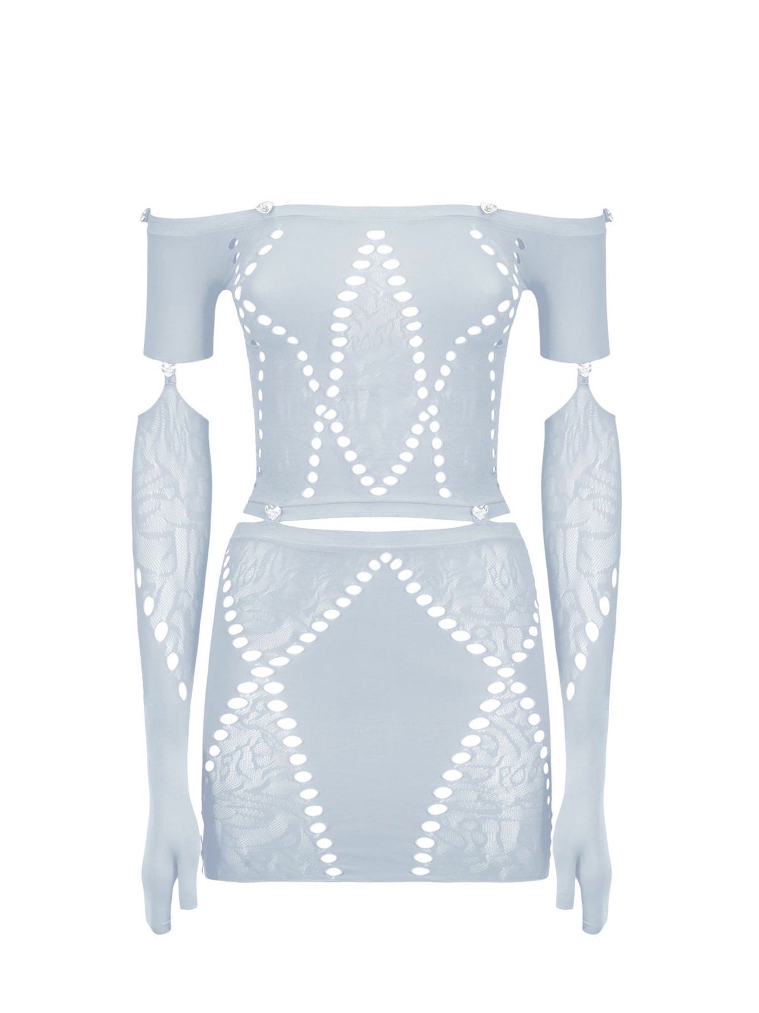 Domino Dress Smoke Grey sold by Poster Girl