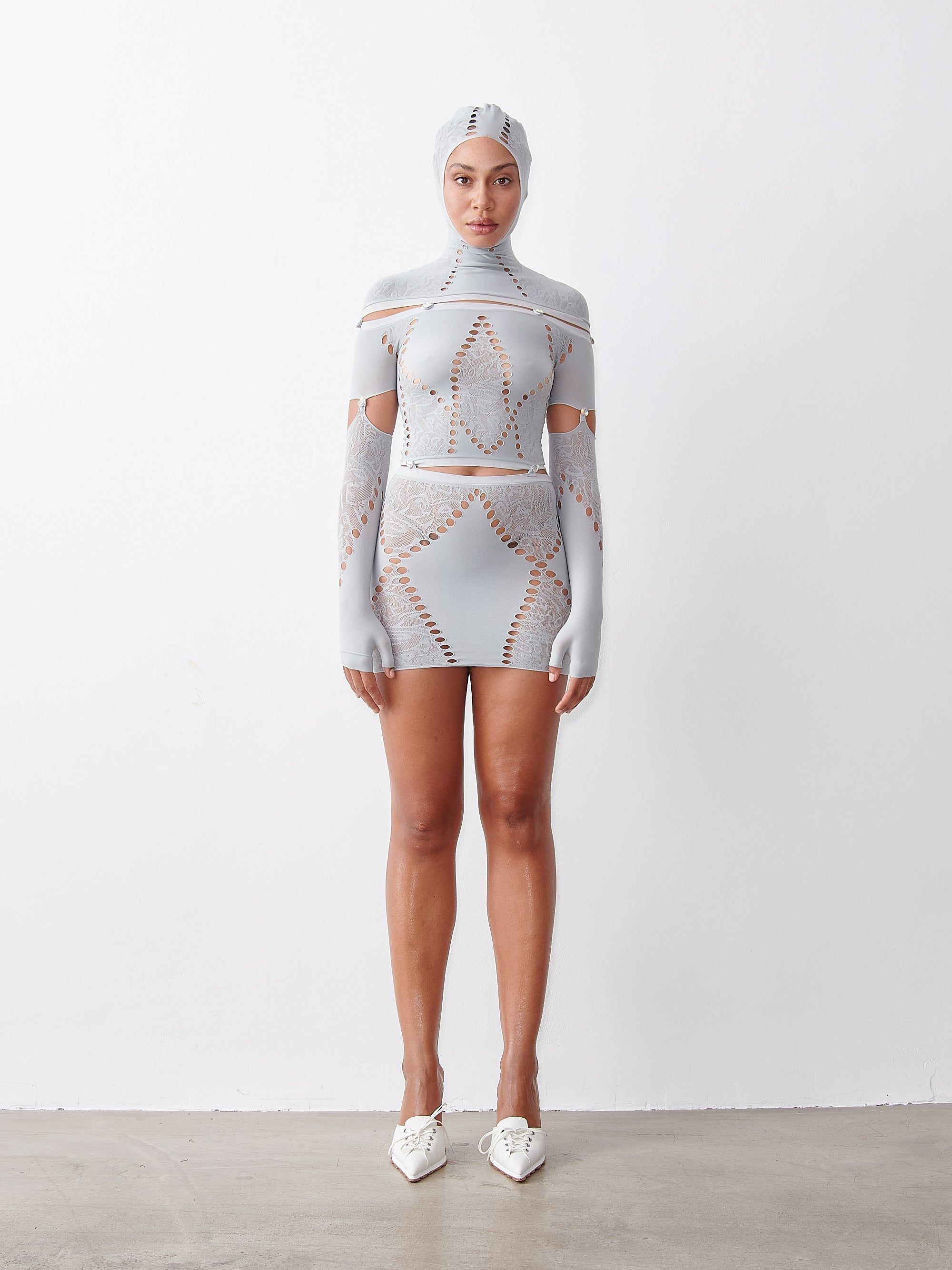 Domino Dress Smoke Grey sold by Poster Girl product image thumbnail 4