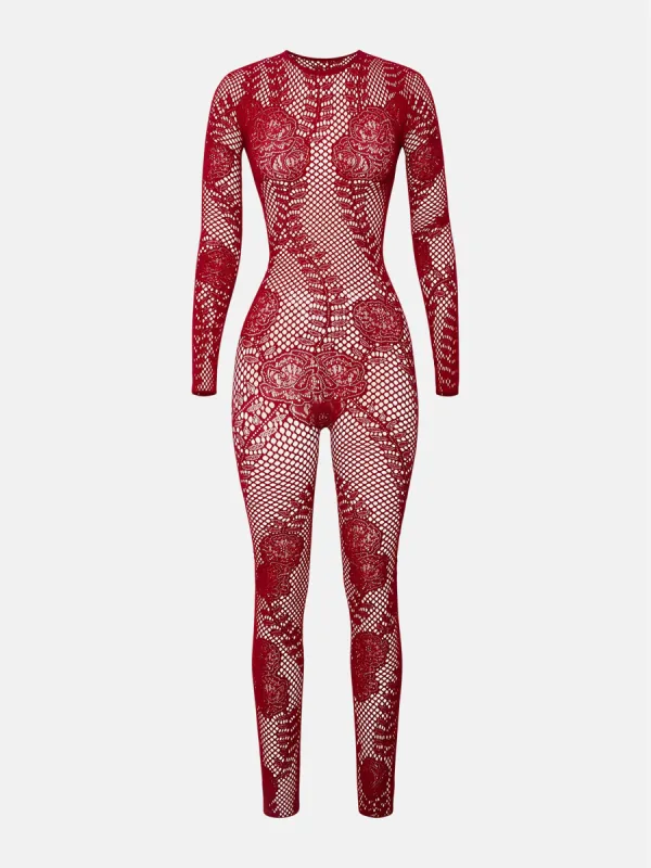Hen Jumpsuit Red sold by Poster Girl