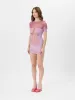 Pin-Up Mini Dress Lilac sold by Poster Girl