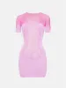 Pin-Up Mini Dress Lilac sold by Poster Girl
