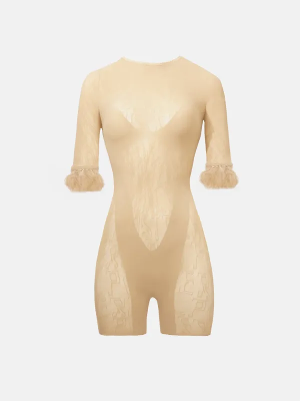 Vanderbilt Playsuit Beige sold by Poster Girl