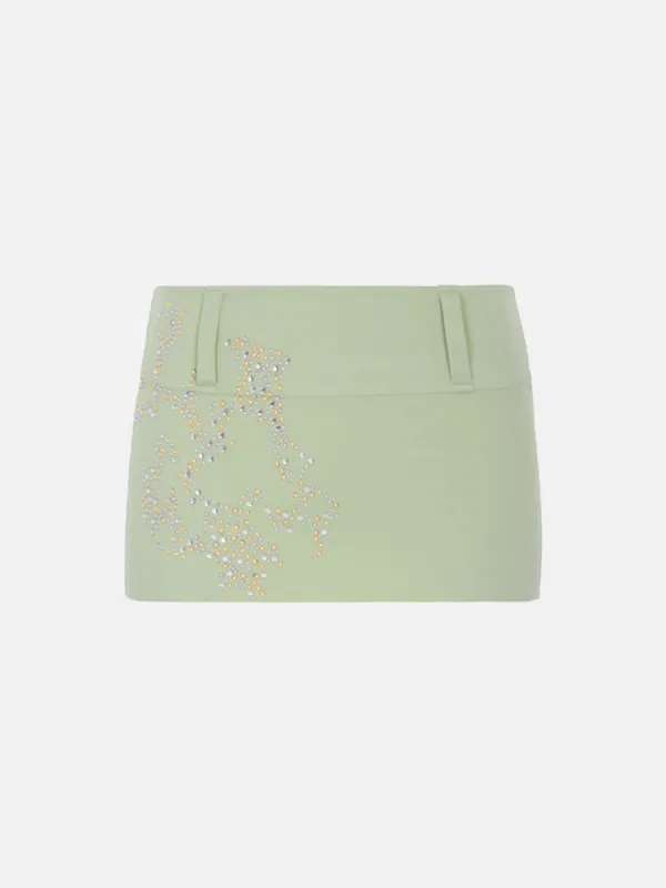 Suzan Micro Skirt Adventurine sold by Poster Girl